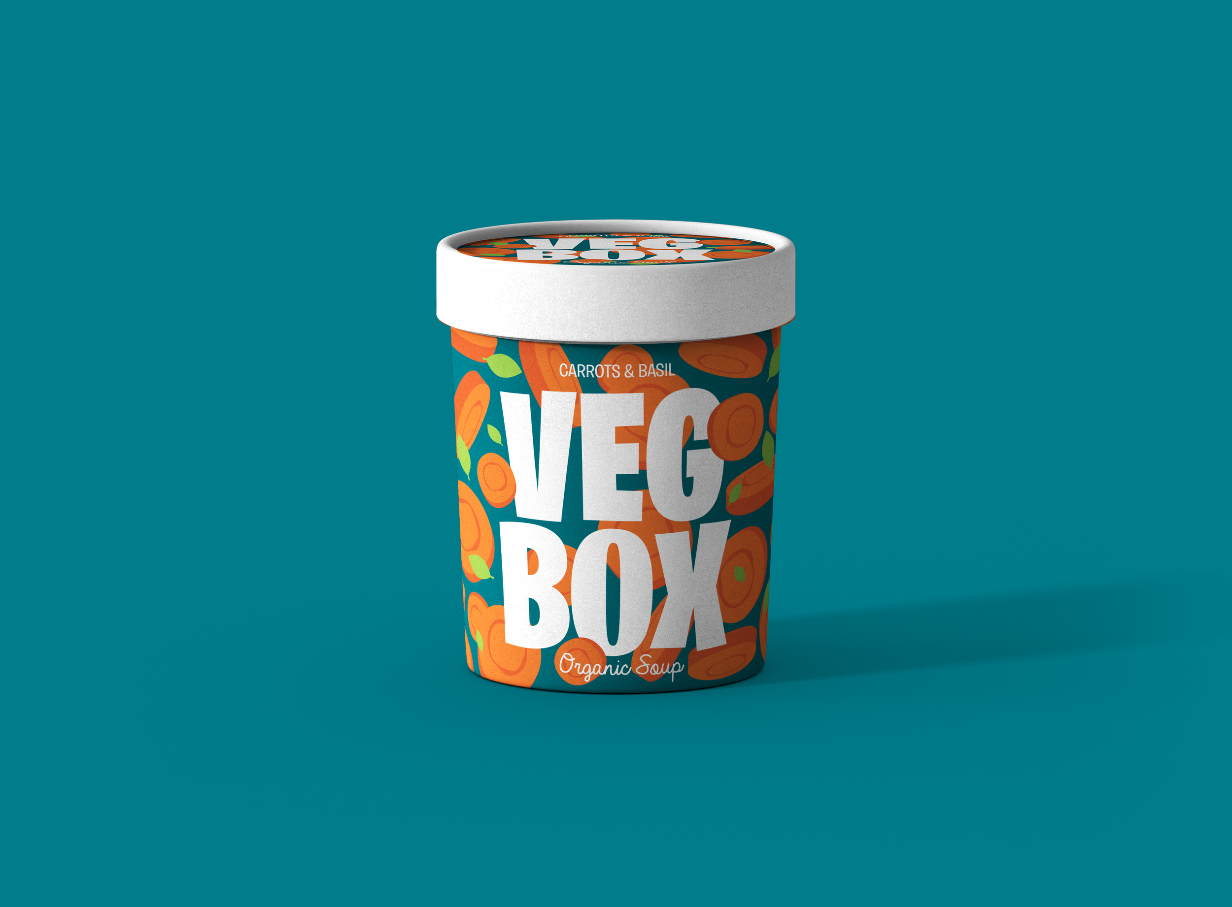 Veg Box Packaging Design for an Independent Organic Soup Brand Made in
